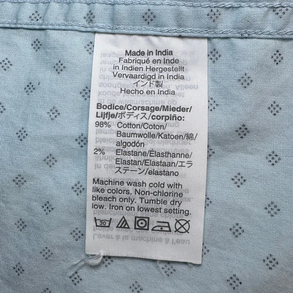 J. Crew Men’s Classic Fit Short Sleeve Shirt Light Blue Size M - Picture 8 of 10